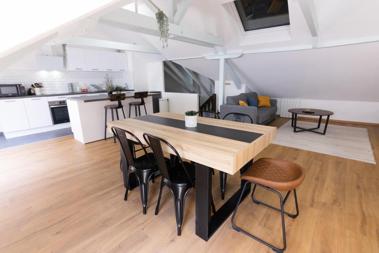 Appartement Atypique Proche Gare/ Dans L'Hyper-Centre Spacieux Pour 6P Au Coeur De Mülhausen Exterior foto