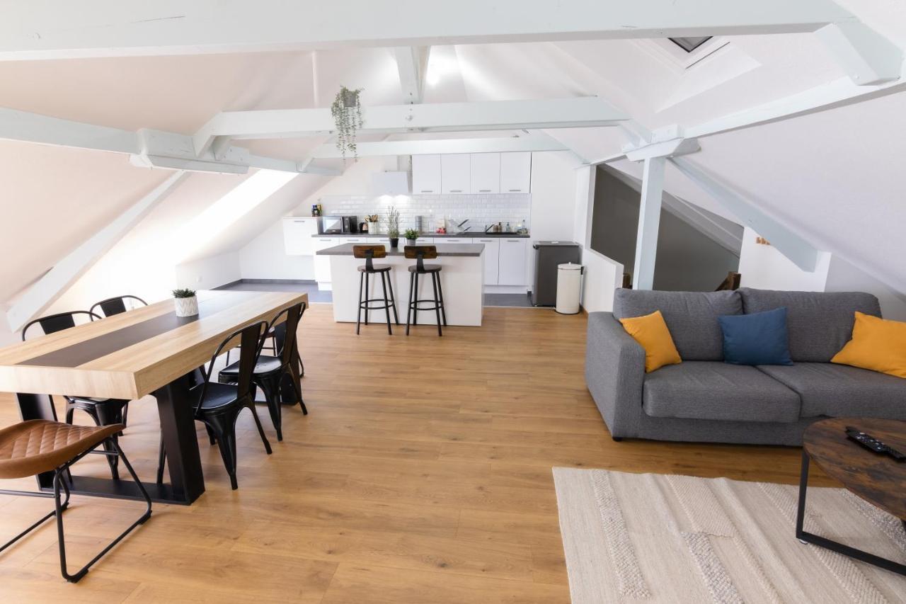 Appartement Atypique Proche Gare/ Dans L'Hyper-Centre Spacieux Pour 6P Au Coeur De Mülhausen Exterior foto