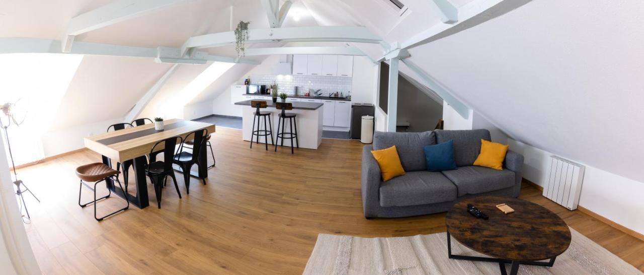 Appartement Atypique Proche Gare/ Dans L'Hyper-Centre Spacieux Pour 6P Au Coeur De Mülhausen Exterior foto