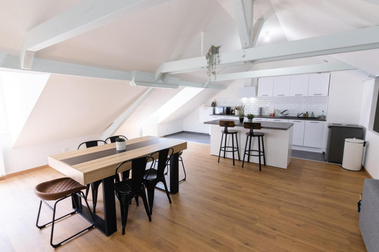 Appartement Atypique Proche Gare/ Dans L'Hyper-Centre Spacieux Pour 6P Au Coeur De Mülhausen Exterior foto